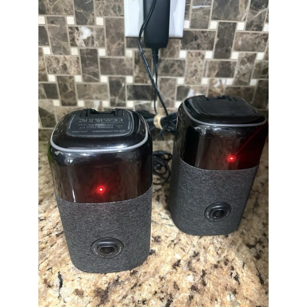 Alarm.com Optics Indoor IP Camera 16:9 180° FOV Wired w/ Power Adapter set of 2